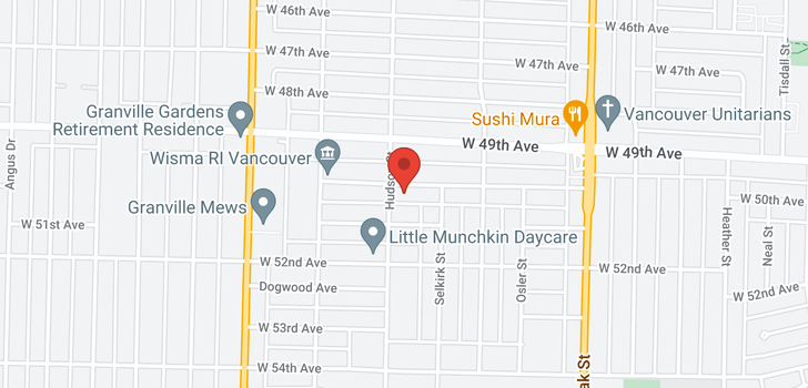 map of 1288 W 50TH AVENUE